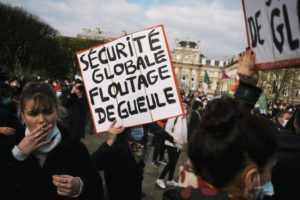 Jérémy Paoloni, rassemblement contre la loi "Sécurité Globale" à Lille